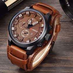 Curren Men&apos;s Watches Brand Luxury Fashion&casual Business Quartz Watch Date Waterproof Wristwatch Hodinky 8225 - grey
