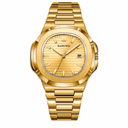 2024 New Luxury Men Quartz Watches 30m Waterproof Automatic Date Watch Stainless Steel Sport Watch For Men Clock - gold