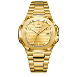 2024 New Luxury Men Quartz Watches 30m Waterproof Automatic Date Watch Stainless Steel Sport Watch For Men Clock - gold