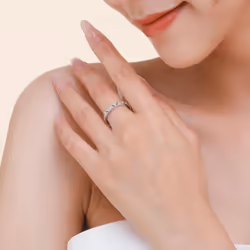 Tancise Classic 925 Sterling Silver  Zircon Ring Ladies Jewelry Wedding Promise Party Gift - silver, 6