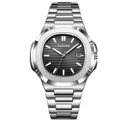 2024 New Luxury Men Quartz Watches 30m Waterproof Automatic Date Watch Stainless Steel Sport Watch For Men Clock - silver,black