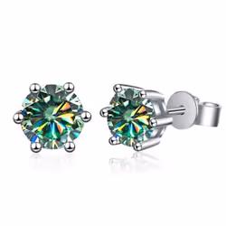 Bagueringen 1.0ct D Color Gra Moissanite Diamond 925 Sterling Silver Classic Stud Earrings For Woman Fine Jewelry Wedding Gif ...