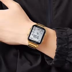 Skmei 1888 Fashion Sport Digital Watches Men Stopwatch Countdown Wristwatch Calendar Waterproof Electronic Clock - gold