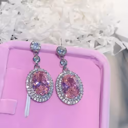 Real S925 Silver Sterling Sapphire Drop Earring For Women Aretes De Mujer Topaz Jewellry Gemstone Earring For Female Orecchin ...