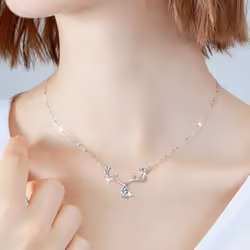 Bague Ringen Excellent Cut 1 Ct Affordable Moissanite Pendant For Women 925 Silver Diamond Necklace For Girlfriend Birthday Gift - yellow, 1 Carat