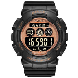 Smael Military Digital Men Watches Fashion Watch Digital Led Clock 50m Waterproof Army Watches Sport 8013 Camowatch For Male - rose gold, NO Package