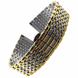 12/13/14/16/18/20/22mm Butterfly Buckle Watch Band Strap Stainless Steel Watchband Bracelet Women Men With Tool Pins Replace ...