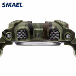 Smael Military Digital Men Watches Fashion Watch Digital Led Clock 50m Waterproof Army Watches Sport 8013 Camowatch For Male - red, With Package