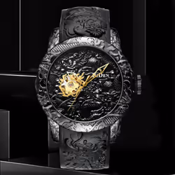 Biden Business Men&apos;s High-end Waterproof Mechanical Watch - gold,black