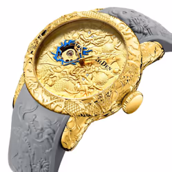 Biden Business Men&apos;s High-end Waterproof Mechanical Watch - gold,grey