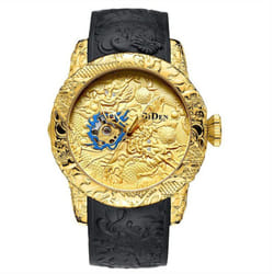 Biden Business Men&apos;s High-end Waterproof Mechanical Watch - black