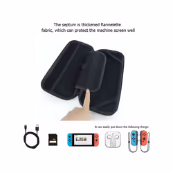 For Nintendo Switch Hard Case Storage Bag Portable Travel Carrying Box Waterproof Protect Cover for NS Console Game Accessories - Silver