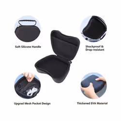 For PS4 Controller Storage BagsÂ Compatible with Nintendo Switch Pro/PS5 /PS3/Xbox Series Portable Shockproof Carry Case - white bag
