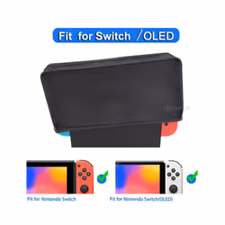 Compatible Nintendo Switch & OLEDÂ Dust Cover Dustproof Case Game Console Waterproof Protective Case Mesh StopperAnti-Scratch - Black