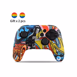 Silicone Cover Compatible Nintendo Switch Pro Controller Gamepad Rubber Skin Case Joystick Grips Caps For Switch Accessories  ...
