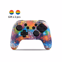 Silicone Cover Compatible Nintendo Switch Pro Controller Gamepad Rubber Skin Case Joystick Grips Caps For Switch Accessories  ...