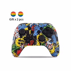 Silicone Cover Compatible Nintendo Switch Pro Controller Gamepad Rubber Skin Case Joystick Grips Caps For Switch Accessories ...