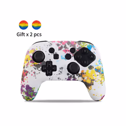 Silicone Cover Compatible Nintendo Switch Pro Controller Gamepad Rubber Skin Case Joystick Grips Caps For Switch Accessories ...