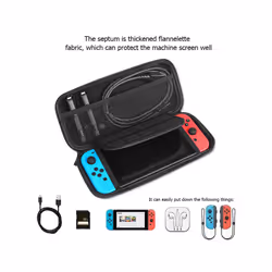 Carrying Case for Nintendo Switch OLED Protective Case Storage Bag Cover for Switch OLED Console Travel Portable Pouch - Red