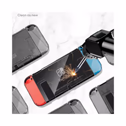 Transparent Crystal Clear Hard Case Shell Cover Protective For Nintendo Switch NS Console Joy-Con Handle Grip Game Console - Pack A