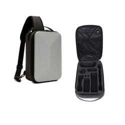 For Nintendo Switch OLED bag storage bag, hard shell backpack chest bag, crossbody bag, handbag accessories - Silver