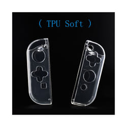 Clear Hard Case Protective Cover Joycon Shell for Nintendo Switch/Switch Oled NS Joy-Con Crystal Transparent TPU Soft Protector - TPU Soft