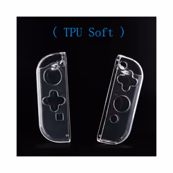 Clear Hard Case Protective Cover Joycon Shell for Nintendo Switch/Switch Oled NS Joy-Con Crystal Transparent TPU Soft Protect ...