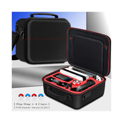 Nintend SwitchOLED Deluxe Game Pattern Carrying Case Hard Cover Shell Storage Shoulder Bag for Nintendo Switch OLED Accessories - Big Bag 7