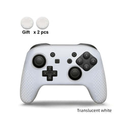 DATA FROG Soft Silicone Case for Switch Pro Gamepad Silicon Envelope Protective Skin Wrap for Switch Pro Joystick - white