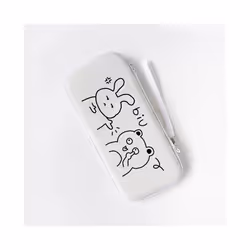 Rabbit Pattern Storage Bag Compatible With Nintendo Switch - White