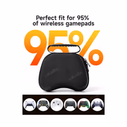 Universal Gamepad Storage Bag for PS5 PS4 Switch Pro Xbox One Controller Carrying Case for All Controllers Protective Cover - Grey