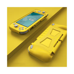 for Nintendo Switch Lite Silicone Case Shock Proof TPU Protective Cover Shell w/ Ergonomic Grip For Nintend Switch NS Lite - Yellow
