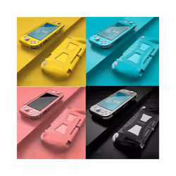 for Nintendo Switch Lite Silicone Case Shock Proof TPU Protective Cover Shell w/ Ergonomic Grip For Nintend Switch NS Lite - Yellow