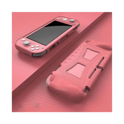 for Nintendo Switch Lite Silicone Case Shock Proof TPU Protective Cover Shell w/ Ergonomic Grip For Nintend Switch NS Lite - Pink