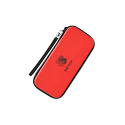 For Nintendo Switch Storage Bag Luxury Waterproof Mesh Pocket Case for Nitendo Nintendo Switch NS Console Joycon Game Accessory - Brick Red