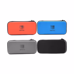 For Nintendo Switch Storage Bag Luxury Waterproof Mesh Pocket Case for Nitendo Nintendo Switch NS Console Joycon Game Accessory - Brick Red