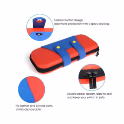 Portable PU Leather Storage Bag For Nintendo Switch Waterproof Case Cover for Nintend Switch NS Console Game Accessories - Green