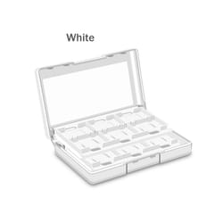 Game Card Storage Holder Case for Nintend Switch and lite 24 Cartridge Slots Game Card Storage Box for Micro SD Memory Cards - 24 in 1 White