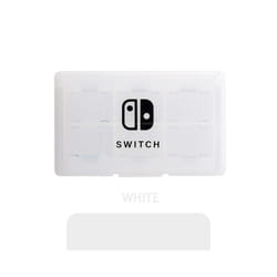 Game Card Storage Holder Case for Nintend Switch and lite 24 Cartridge Slots Game Card Storage Box for Micro SD Memory Cards - WHITE