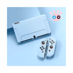 For Nintendo Switch OLED Accessories Protective Shell NS Game Host Console TPU All-inclusive Soft Cover Protection Case - Blu ...