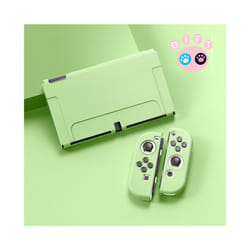 For Nintendo Switch OLED Accessories Protective Shell NS Game Host Console TPU All-inclusive Soft Cover Protection Case - Green