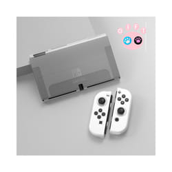 For Nintendo Switch OLED Accessories Protective Shell NS Game Host Console TPU All-inclusive Soft Cover Protection Case - Transparent