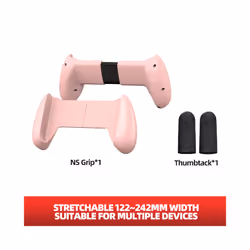 Nintend Switch Hand Grip Replaceable Protective Stand Holder Switch Oled Case Handheld Bracket Telescopic Handle Shell - Pink ...