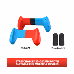 Nintend Switch Hand Grip Replaceable Protective Stand Holder Switch Oled Case Handheld Bracket Telescopic Handle Shell - blue ...