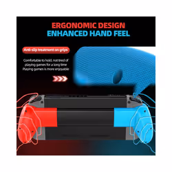 Nintend Switch Hand Grip Replaceable Protective Stand Holder Switch Oled Case Handheld Bracket Telescopic Handle Shell - blue red with all