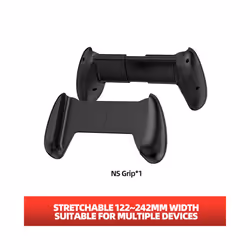 Nintend Switch Hand Grip Replaceable Protective Stand Holder Switch Oled Case Handheld Bracket Telescopic Handle Shell - blac ...