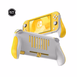 Nintendo Switch Lite Grip Shock Proof Protection Cover Shell Ergonomic Handle Grip Console Cover Bracket Shell Game Accessaries - Black