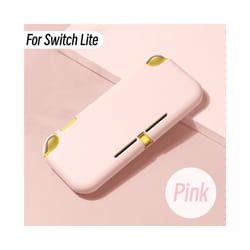 Pure Color Case For Nintendo Switch Lite Game Console TPU Soft Cover Case for NS Switch Lite Shell Good Protection Washable - Pink