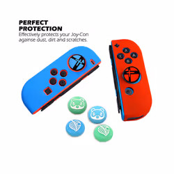 Soft Silicone Case For Nintendo Switch Oled Joycon Controller Protective Cover Gamepad Joystick Thumb Stick Grip Cap Protector - 48