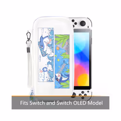 Carrying Case Portable Pouch for Nintendo Switch/Switch OLED Protection Cover Hard Shell Cute Travel Case Storage Bag Accessory - 3
